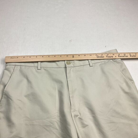 Greg Norman Mens Golf Chino Shorts Gray Performance Flat Front Stretch Size 36 - Picture 5 of 9